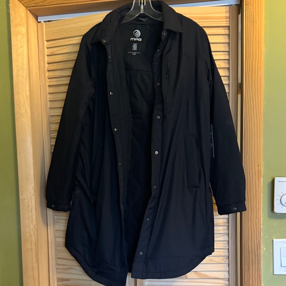 MPG Black Women's Waterproof Trench Coat